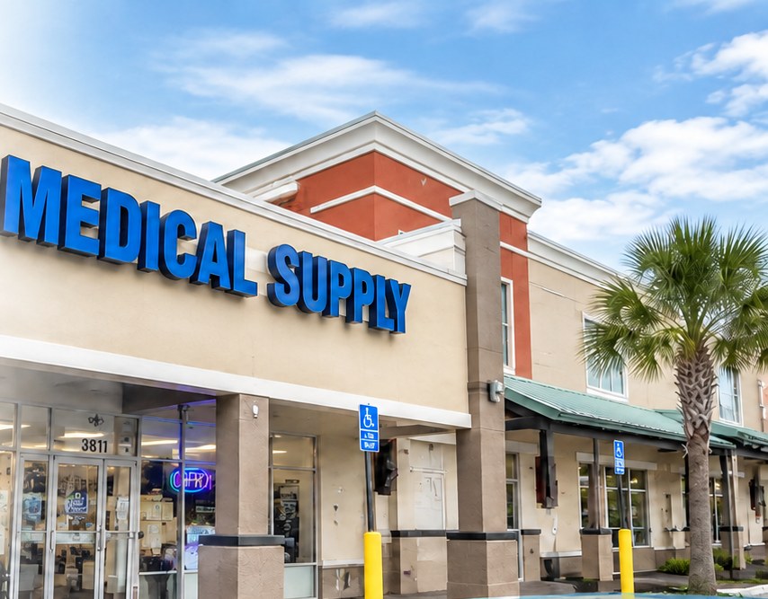 Affinity Home Medical Equipment storefront in St. Petersburg, Florida